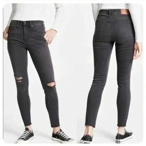 MADEWELL 9" High Riser SKINNY Jeans Shaw Wash Gray Size 25